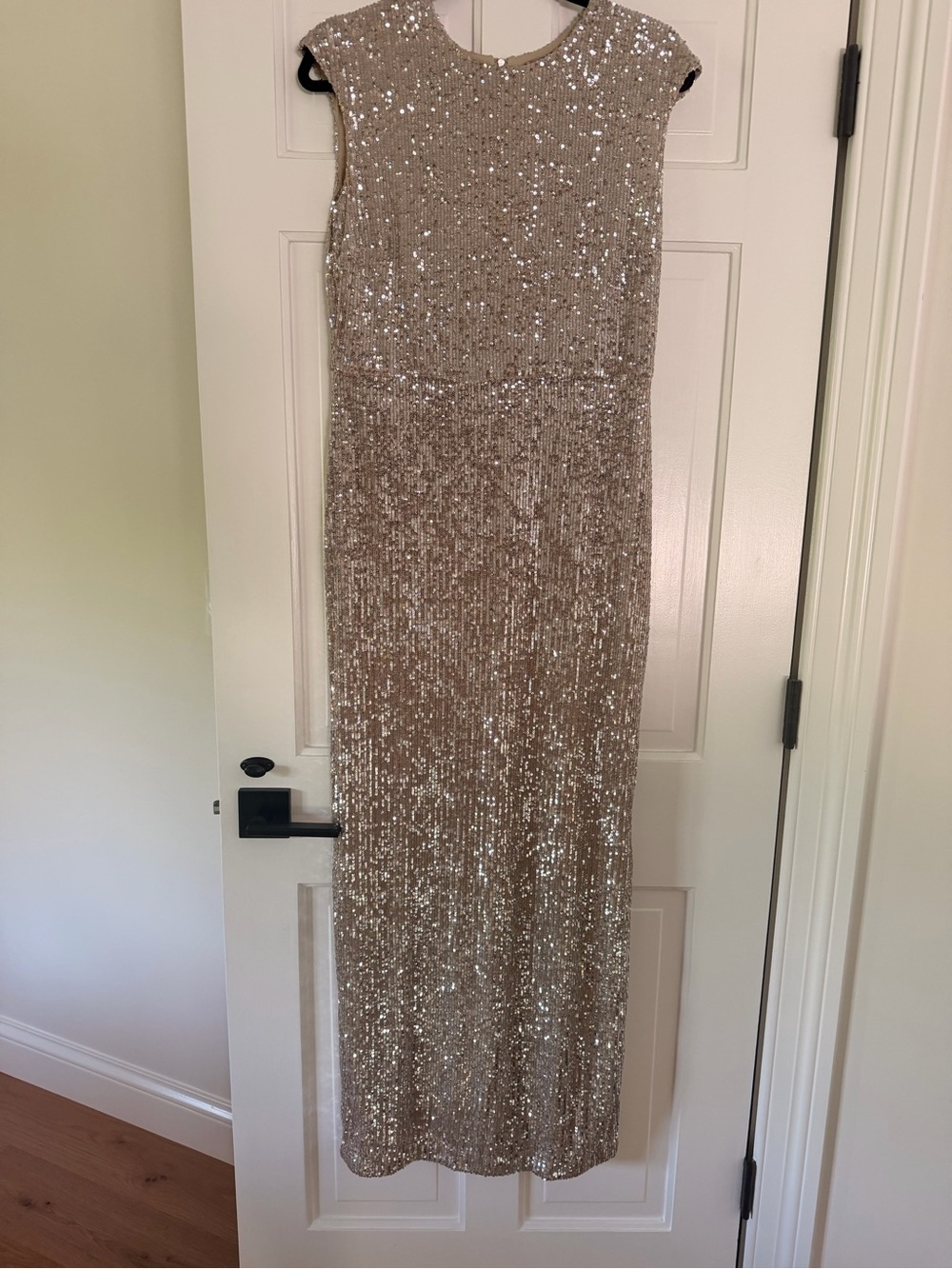 Sequined Gown - Champagne Gold